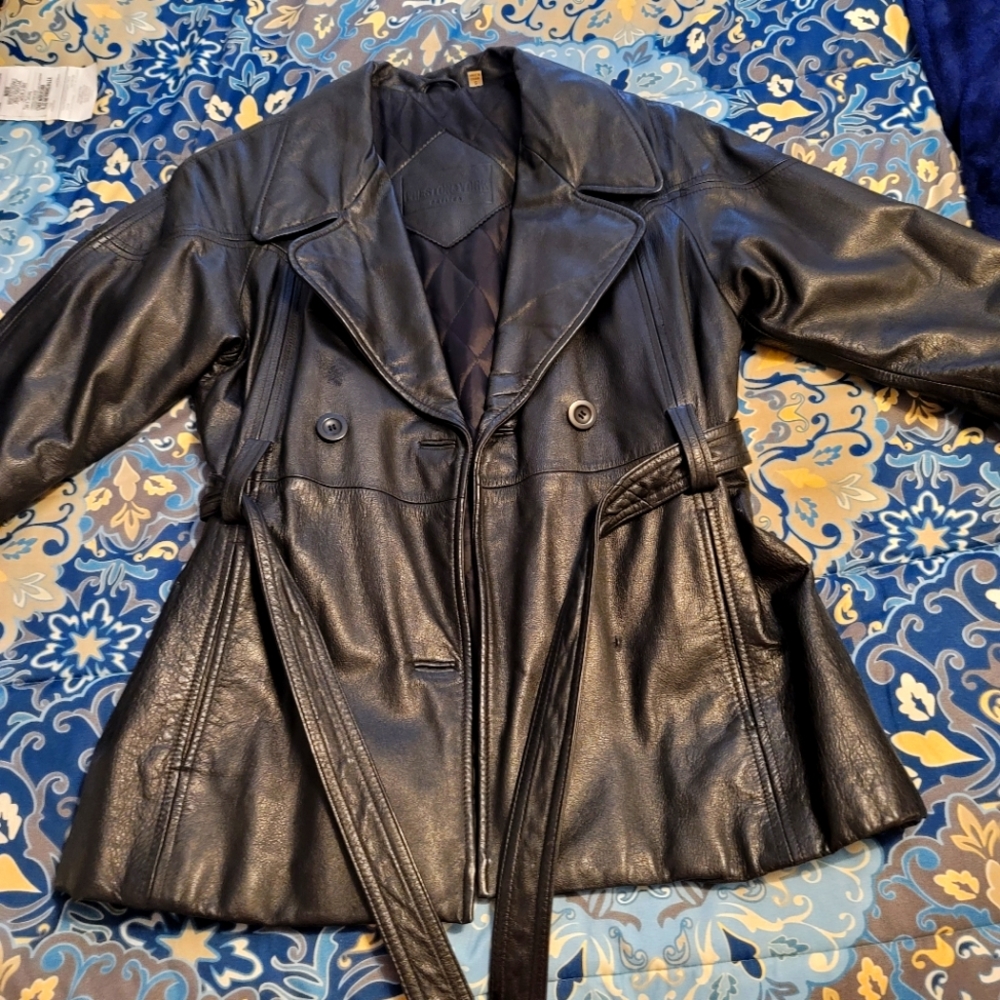 Preston & York Petites leather jacket